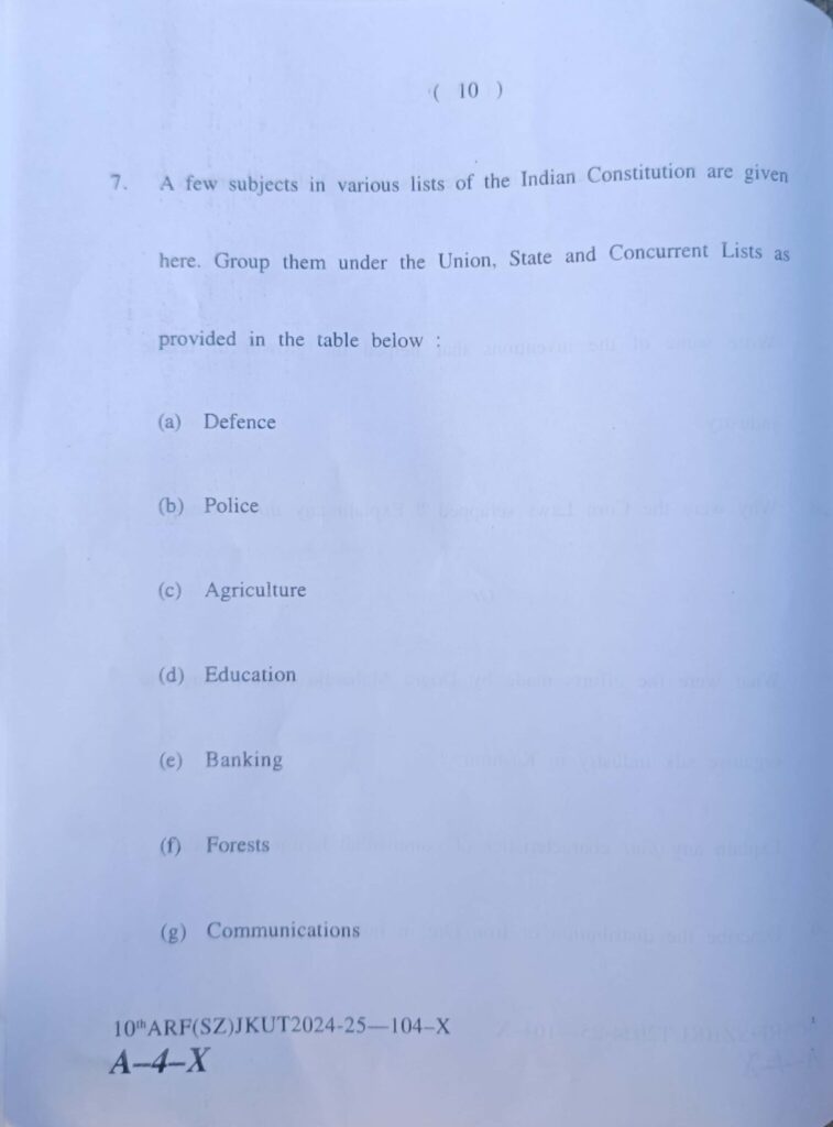 JKBOSE 10th Social Science Question Paper Today Updated: Download Now JKBOSE 10th science swipse10