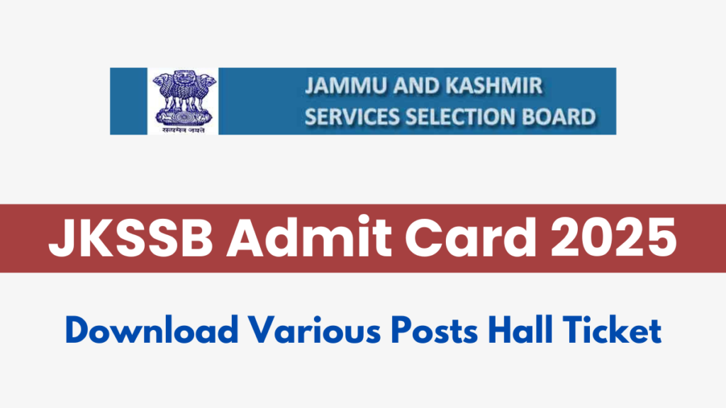 JKSSSB admit card swipse