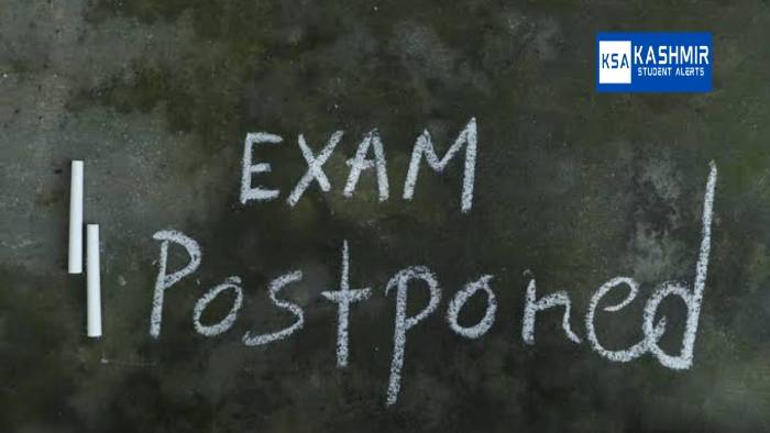 JKBOSE Postpones Class 10th, 11th Exams Scheduled for August 27 Due to Bad Weather Postponed
