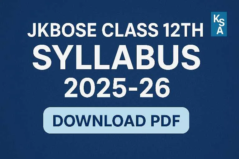 JKBOSE Class 12th Syllabus 2025-26 – Download PDF jkbose 1